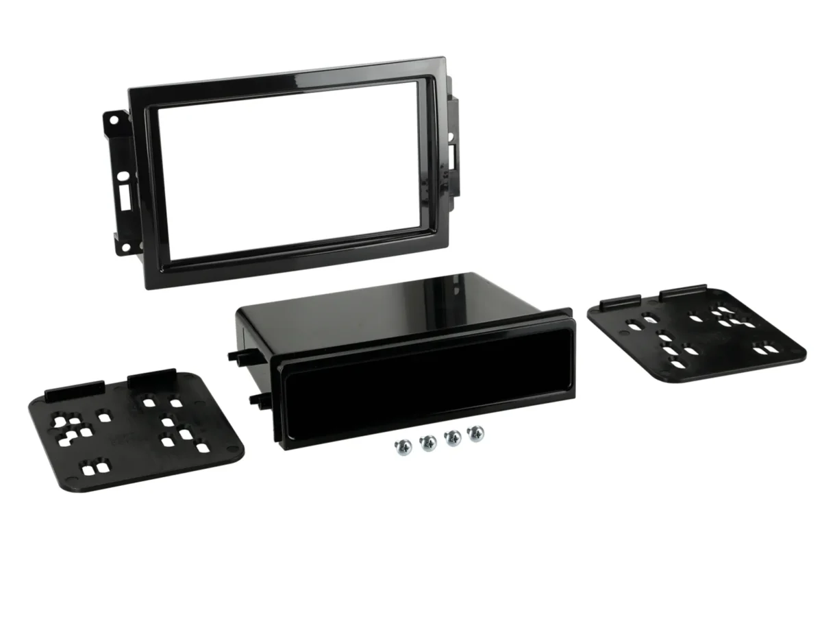 2-DIN Radioblende mit Fach Chrysler/Doge/Jeep Klavierlack – Bild 1