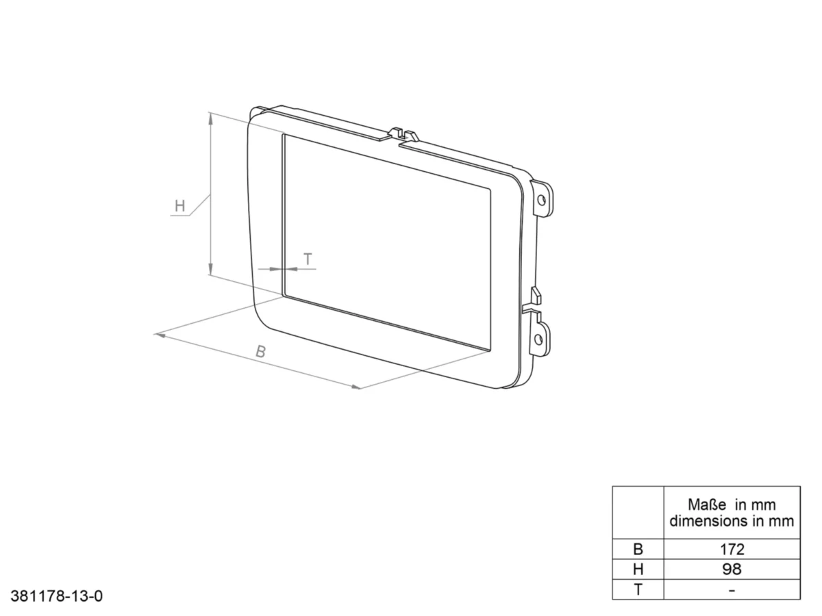 2-DIN Halterung KIA Sorento 11/2006-03/2009 – Bild 3
