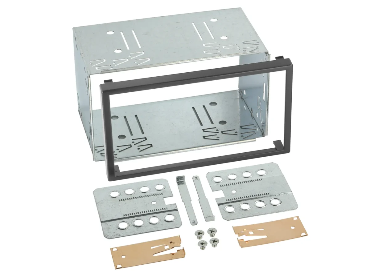 2-DIN Radioblende Universal Höhe 107 mm – Bild 1