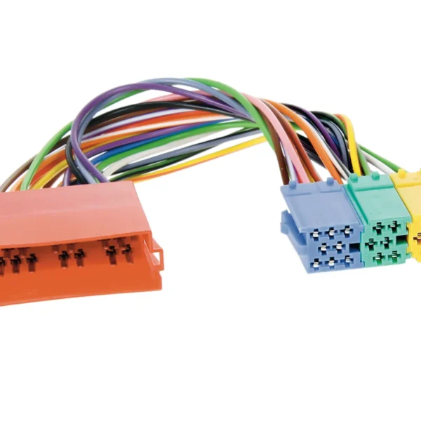 Mini ISO Adapterkabel 20Pin schwarzblau/grün/gelb