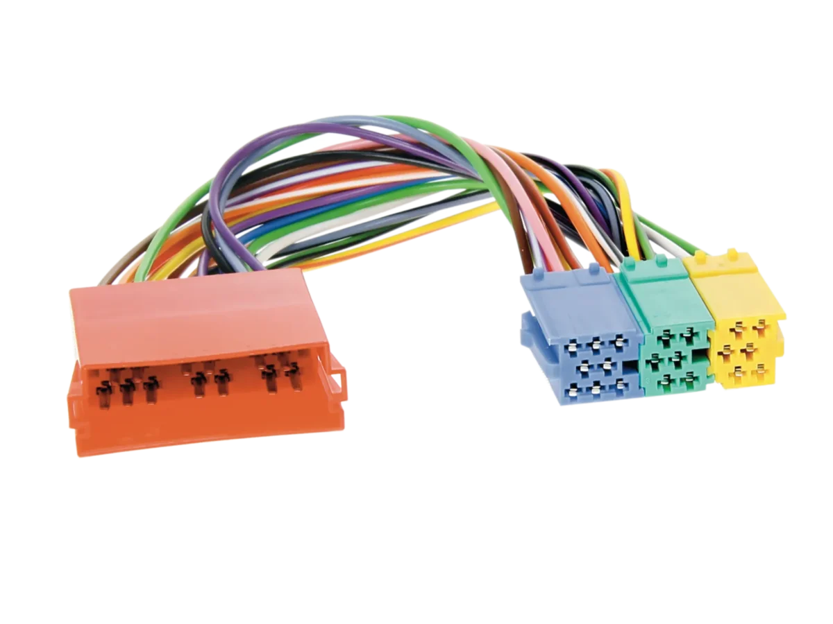 Mini ISO Adapterkabel 20Pin schwarzblau/grün/gelb – Bild 2