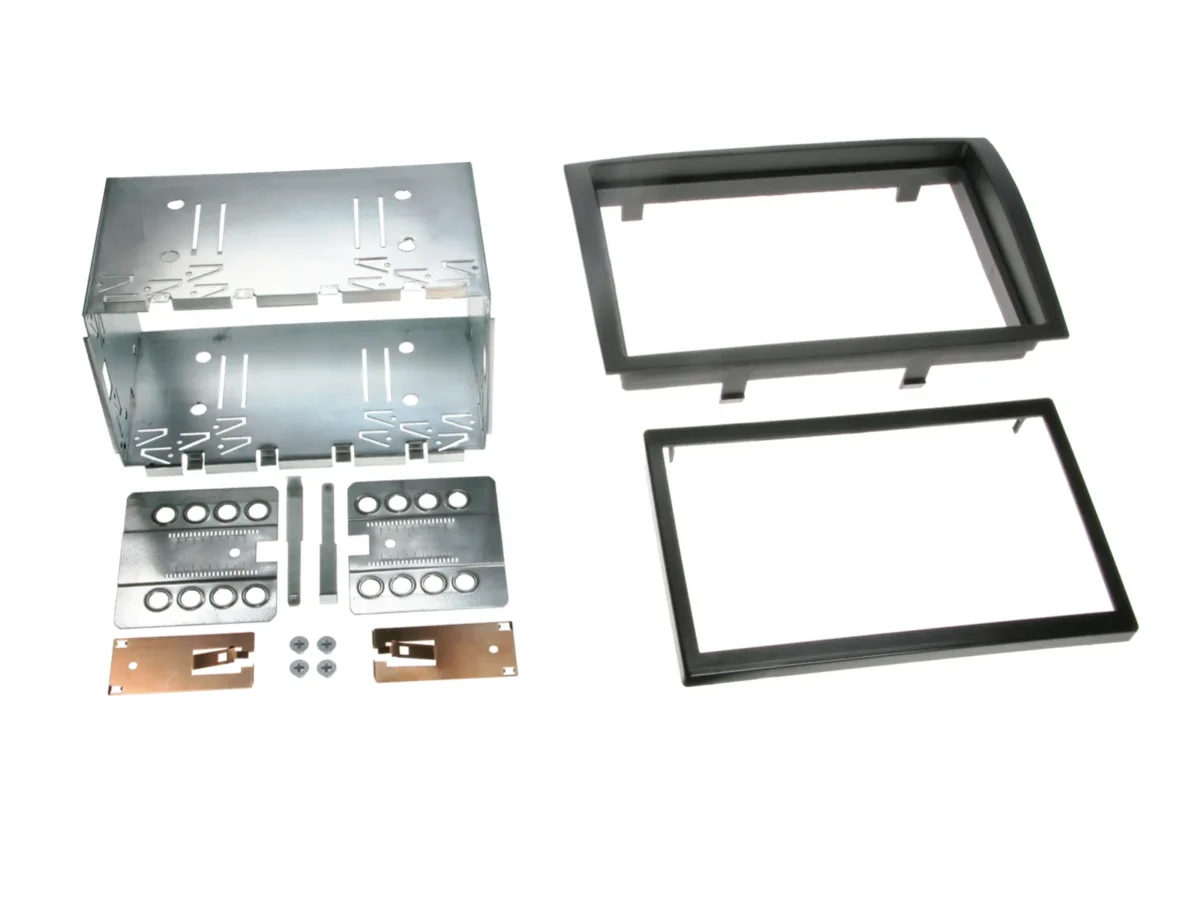 2-DIN Radioblende Citroen/Fiat/Opel/Peugeot Rubber Touch – Bild 1