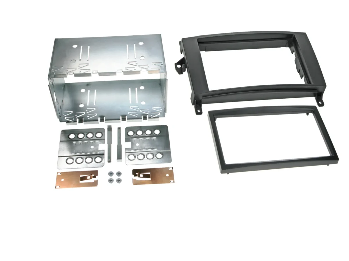 2-DIN Radioblende Mercedes diverse Fahrzeuge schwarz – Bild 1