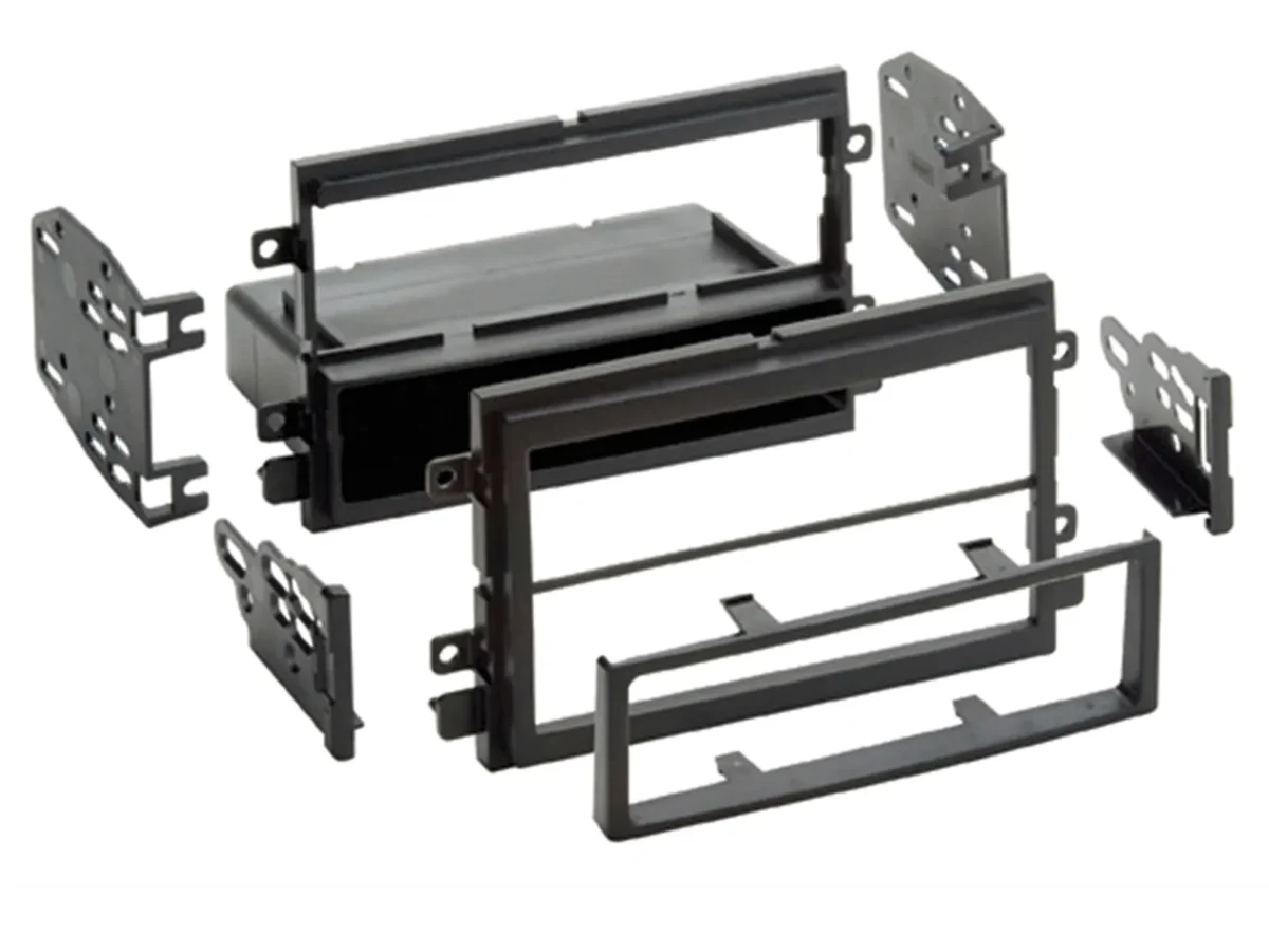 2-DIN Radioblende mit Fach Ford/Lincoln/Mercury schwarz – Bild 1