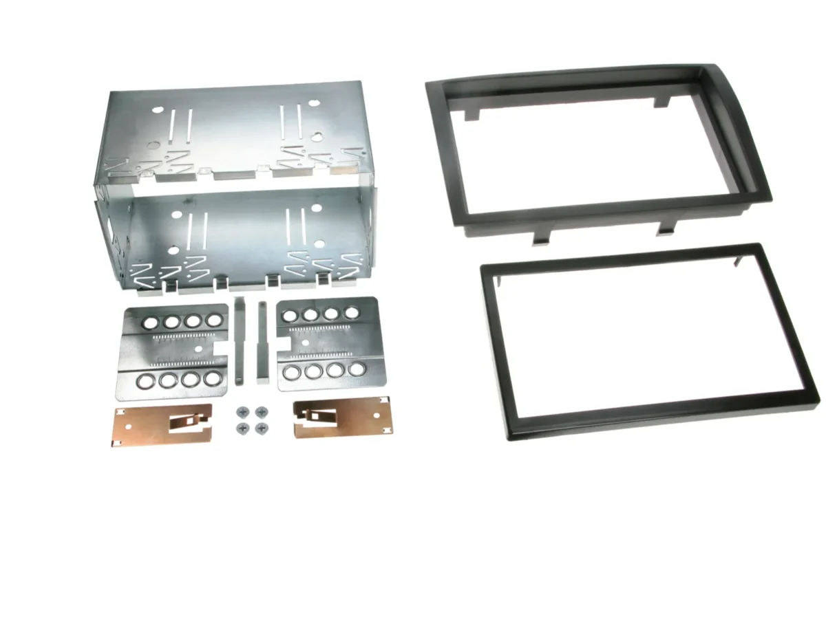 2-DIN Radioblende Citroen/Fiat/Opel/Peugeot schwarz – Bild 1