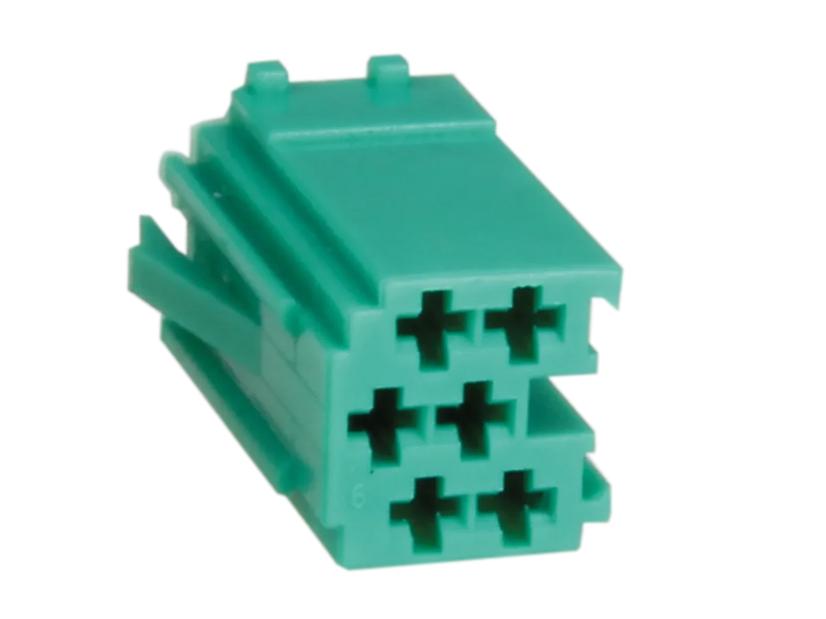 Mini ISO Gehäuse 6-PIN Farbe grün – Bild 2