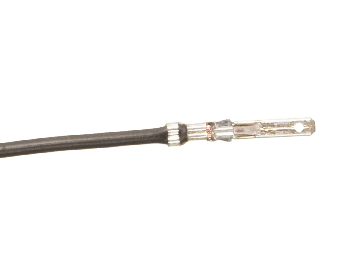 2.8 MM FLACHSTECKER 13CM KABEL SCHWARZ 10PACK – Bild 1