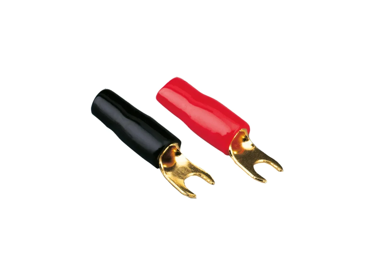 Ringgabeln 4 mm 4 x rot / 4 x schwarz – Bild 1