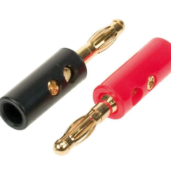 Bananenstecker 1 x rot/1 x schwarz 4 mm-6mm Einzelstecker