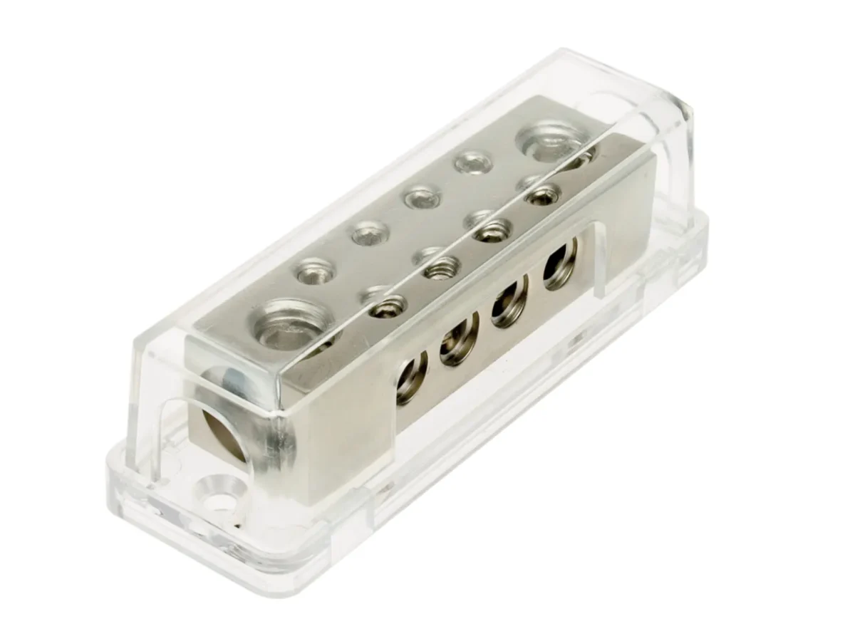 Verteilerblock silber 2 x 50 mm / 8 x 10 mm – Bild 1