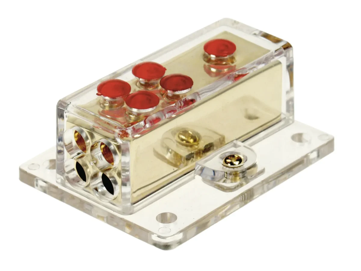 Verteilerblock gold 1 x 20 mm / 4 x 10 mm – Bild 1