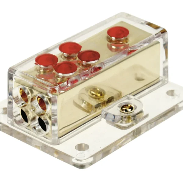 Verteilerblock gold 1 x 20 mm / 4 x 10 mm