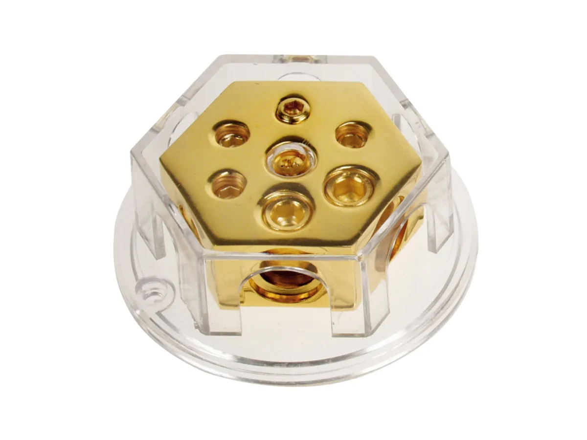 Verteilerblock gold 2 x 20 mm / 4 x 10 mm – Bild 1