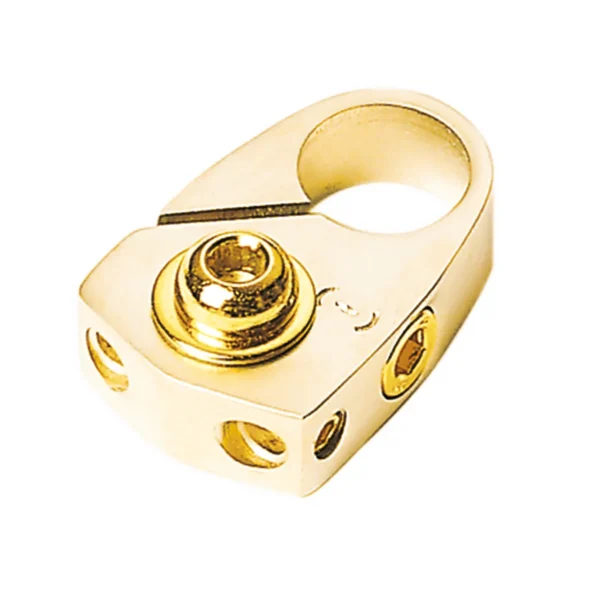 Batterieklemme Minuspol gold mit Batterieschutz 2 x 10 mm