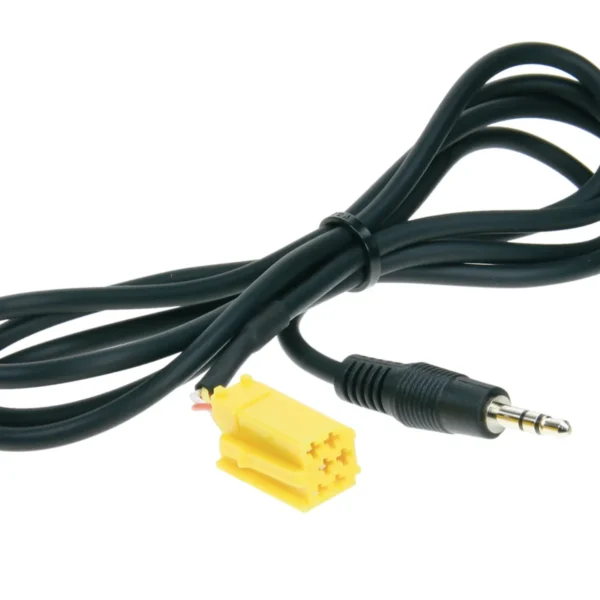 Aux Klinkenstecker 3.5 mm Stereo Mini-ISO gelb