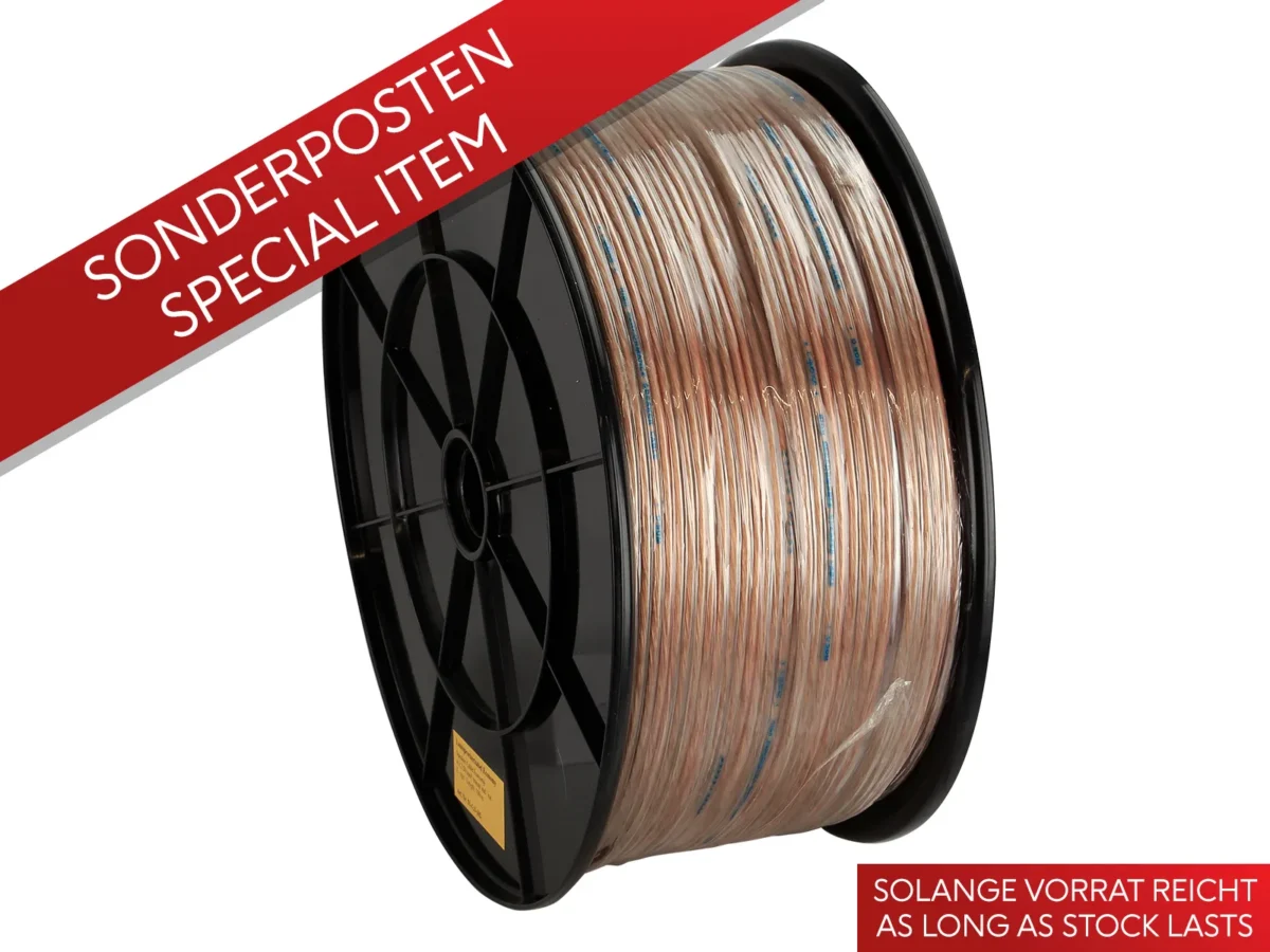 Lautsprecherkabel 4x2.50mm Transparent/Rot – Bild 1