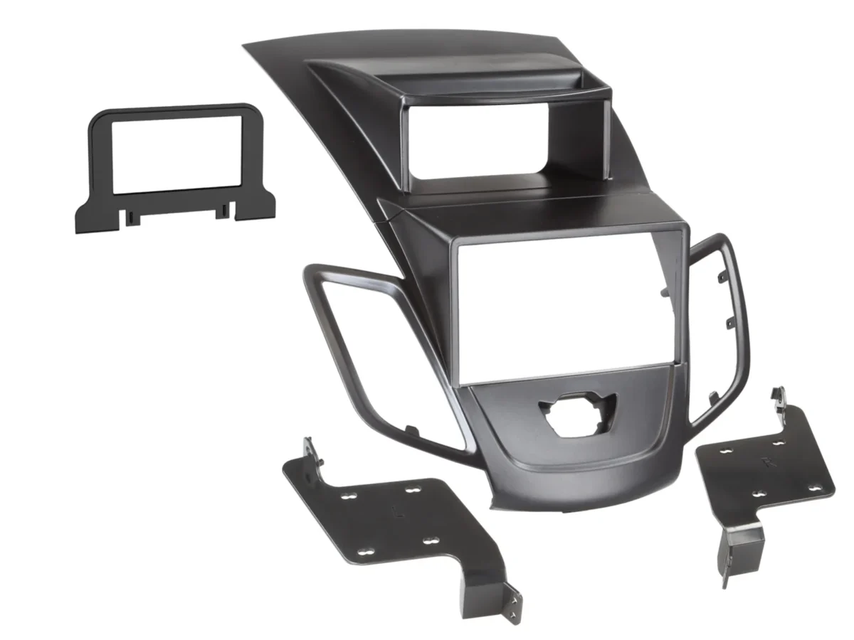 2-DIN Radioblende Ford Fiesta mit Display schwarz – Bild 1