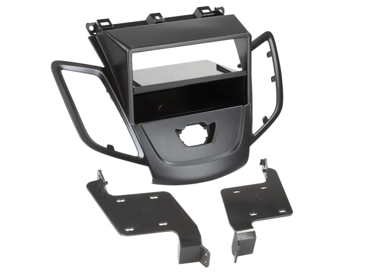 2-DIN Radioblende mit Fach Ford Fiesta ohne Display schwarz – Bild 1