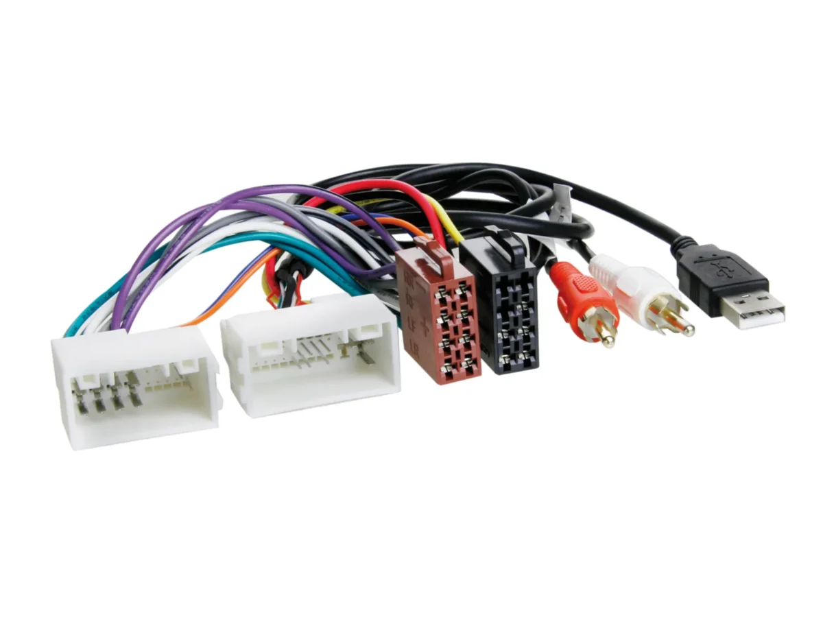 ISO Adapterkabel Hyundai/Kia 24Pin/18Pin USB/AUX – Bild 1