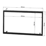 Zier-Rahmen zu Metallkit 381320-00 in Doppel-DIN Radioblenden mit Metallkit – Bild 3