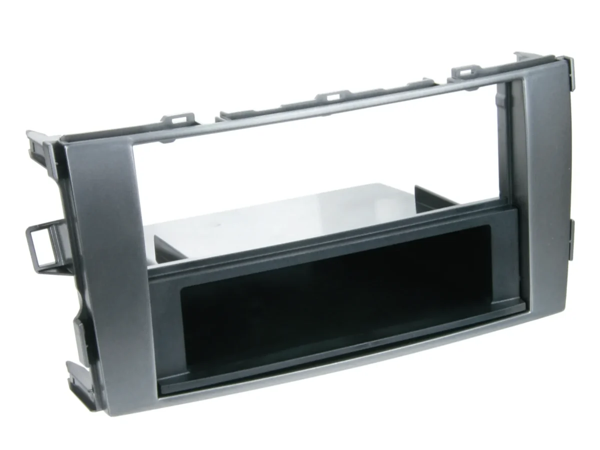 2-DIN RB mit Fach Toyota Auris 2007 anthrazit grau – Bild 1