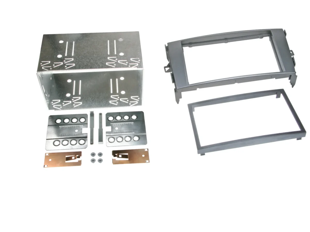 2-DIN Radioblende Toyota Auris/Verso anthrazit grau – Bild 1