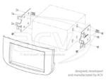 2-DIN RB Mitsubishi Colt 2008 schwarz – Bild 3