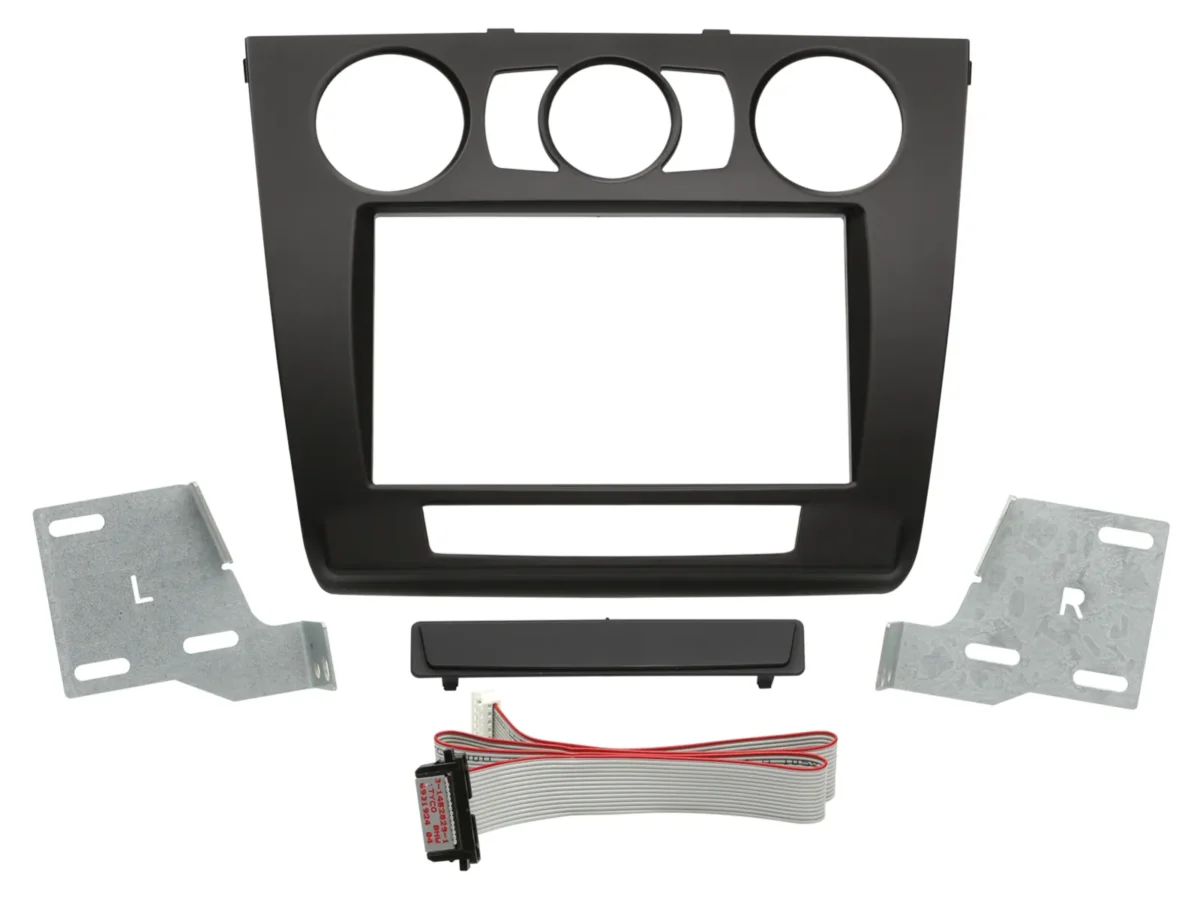 2-DIN RB BMW 1er manuelle Klimaanlage schwarz – Bild 1