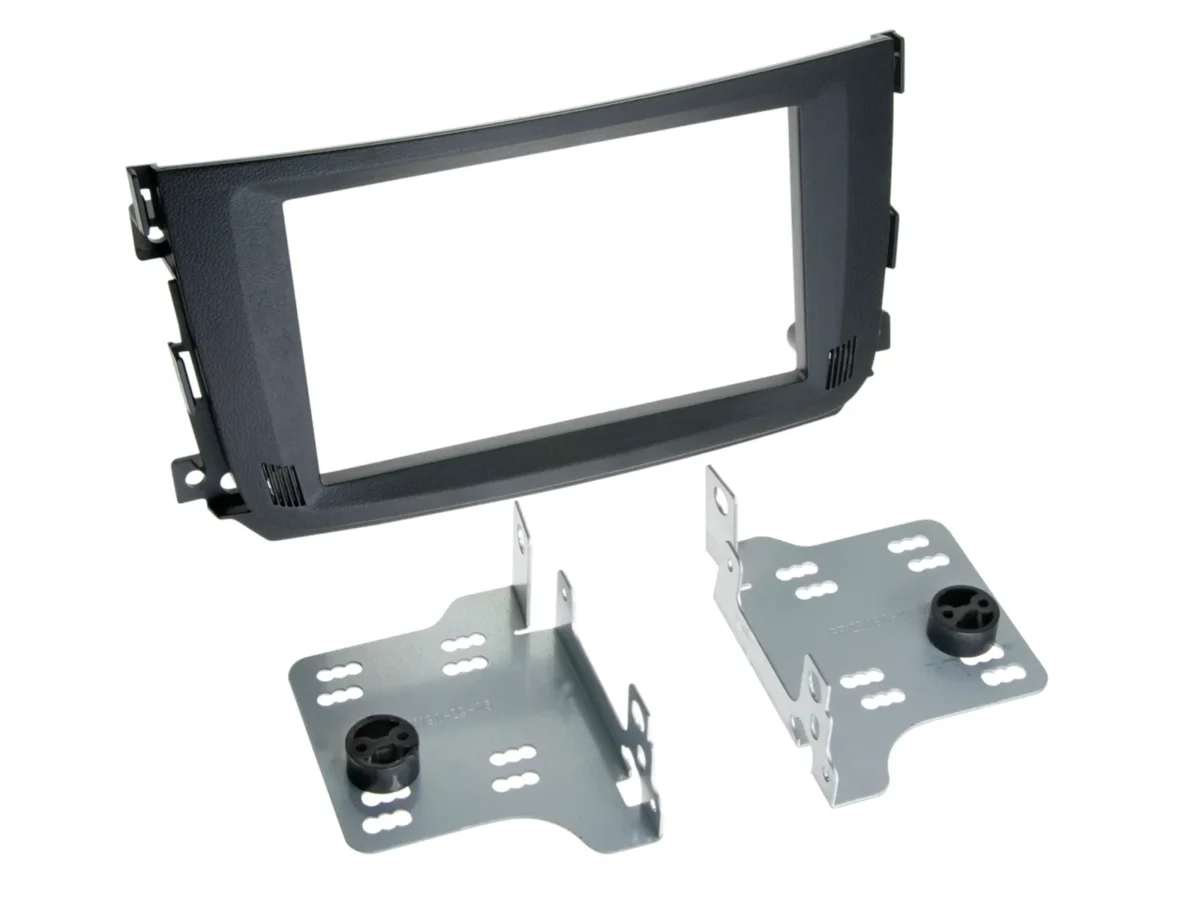 2-DIN Radioblende Smart ForTwo 2010-2015 schwarz – Bild 1