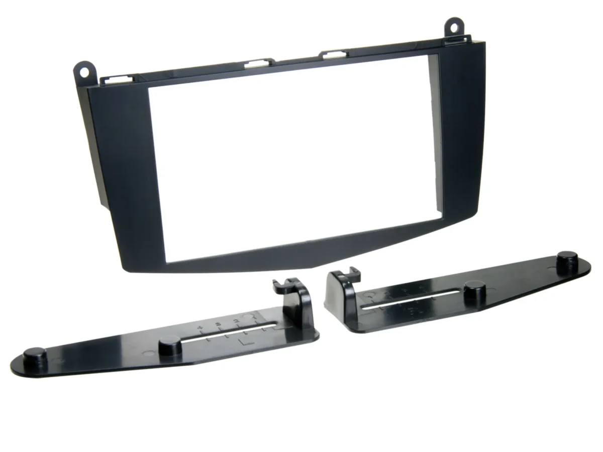 2-DIN Radioblende Mercedes C-Klasse 2007-2011 schwarz – Bild 1