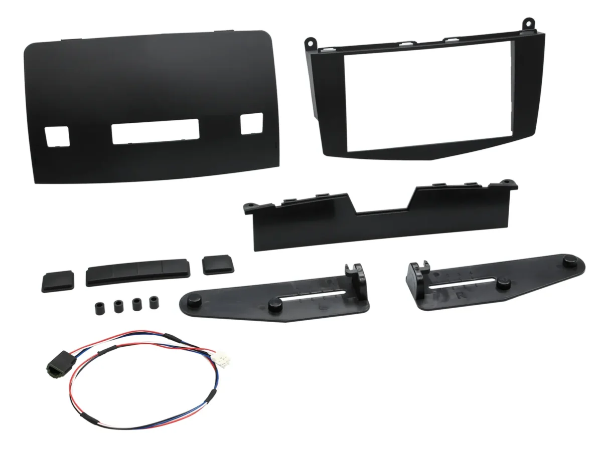 2-DIN Radioblende Mercedes C-Klasse 2007-2011 schwarz – Bild 1
