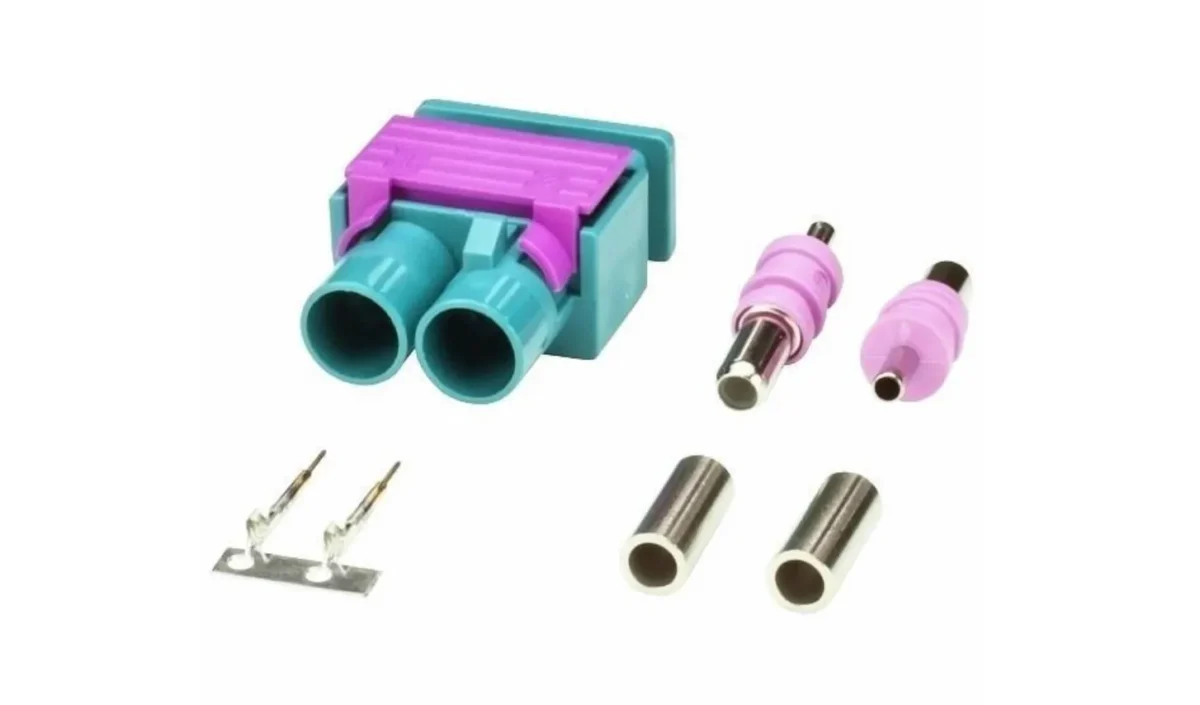 Doppel Fakra Stecker M für Konfektion – Bild 1