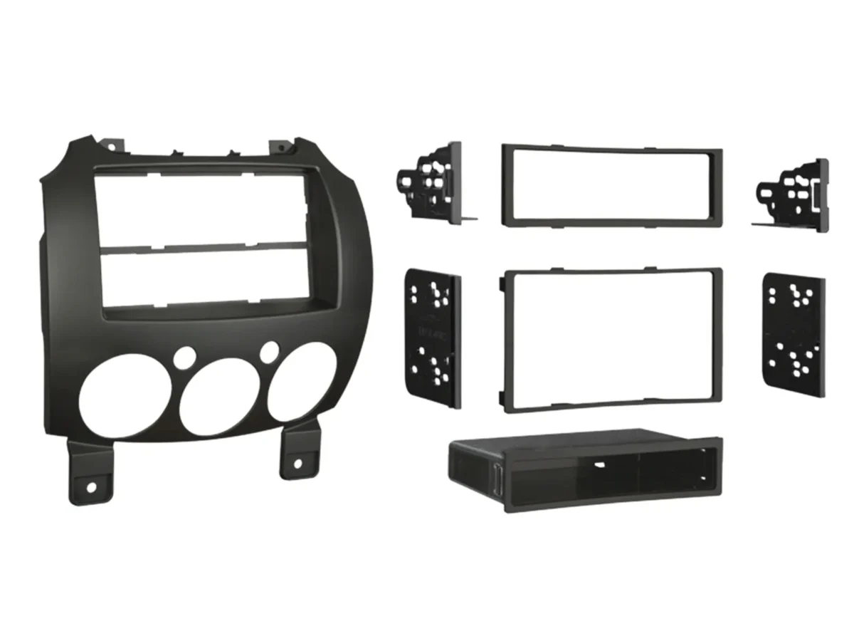 2-DIN Radioblende mit Fach Mazda 2DE 2007- 2015 schwarz – Bild 1
