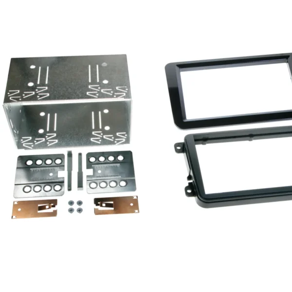 2-DIN Radioblende Seat/Skod/aVW Klavierlack schwarz