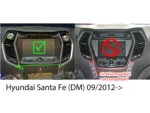 2-DIN RB Hyundai Santa Fe schwarz – Bild 2