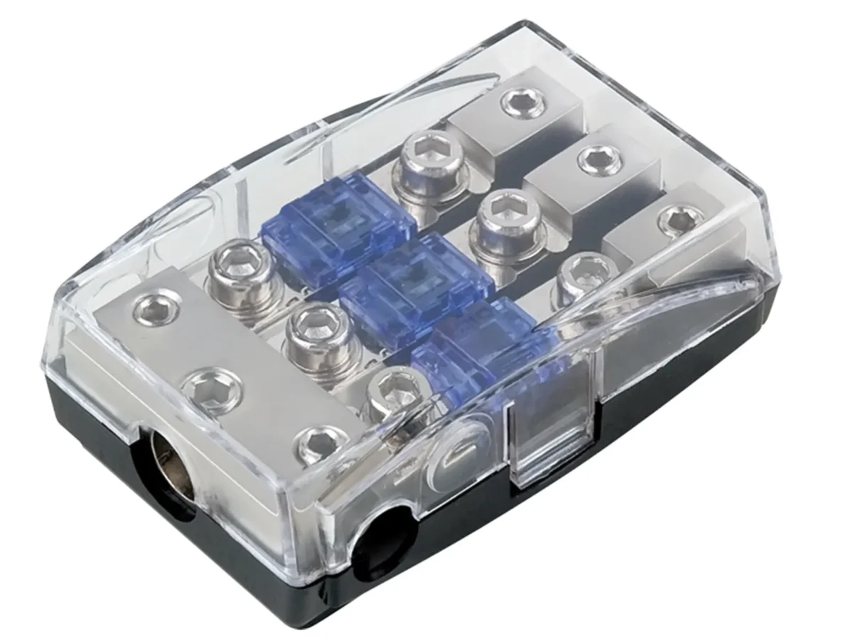 Mini ANL Sicherungshalter silber 1 x 35 mm 2 x 20 mm – Bild 1