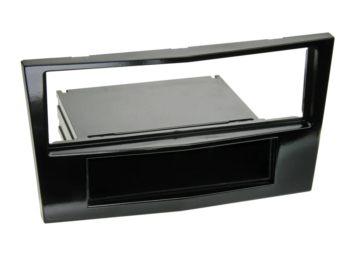 1-DIN Radioblende mit Fach Opel Klavierlack schwarz – Bild 1