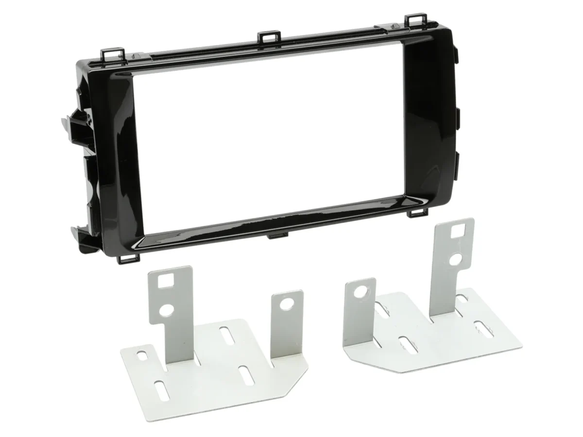 2-DIN Radioblende Toyota Auris 01/2013-08/2015 Klavierlack – Bild 1