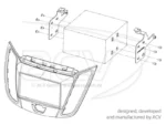 2-DIN Radioblende Ford C-MAX 2010-2019/Kuga 2013-2019 – Bild 3