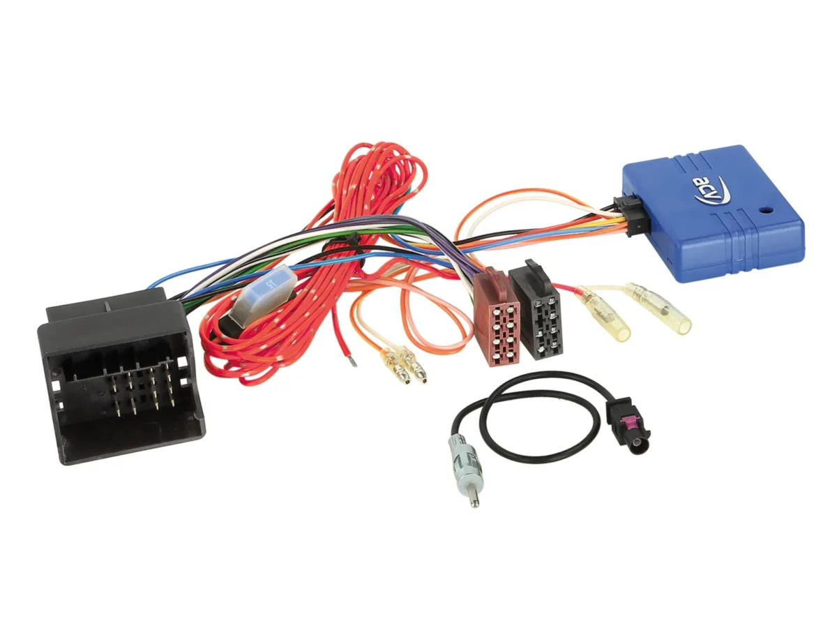 CAN-Bus Kit BMW Quadlock- Strom Lautsprecher ISO DIN Antennenanschluss – Bild 1