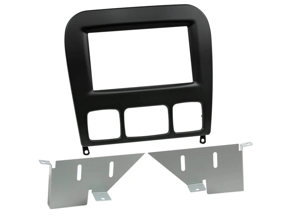 2-DIN Radioblende S-KlasseW220 11/1998-09/2005 schwarz – Bild 1