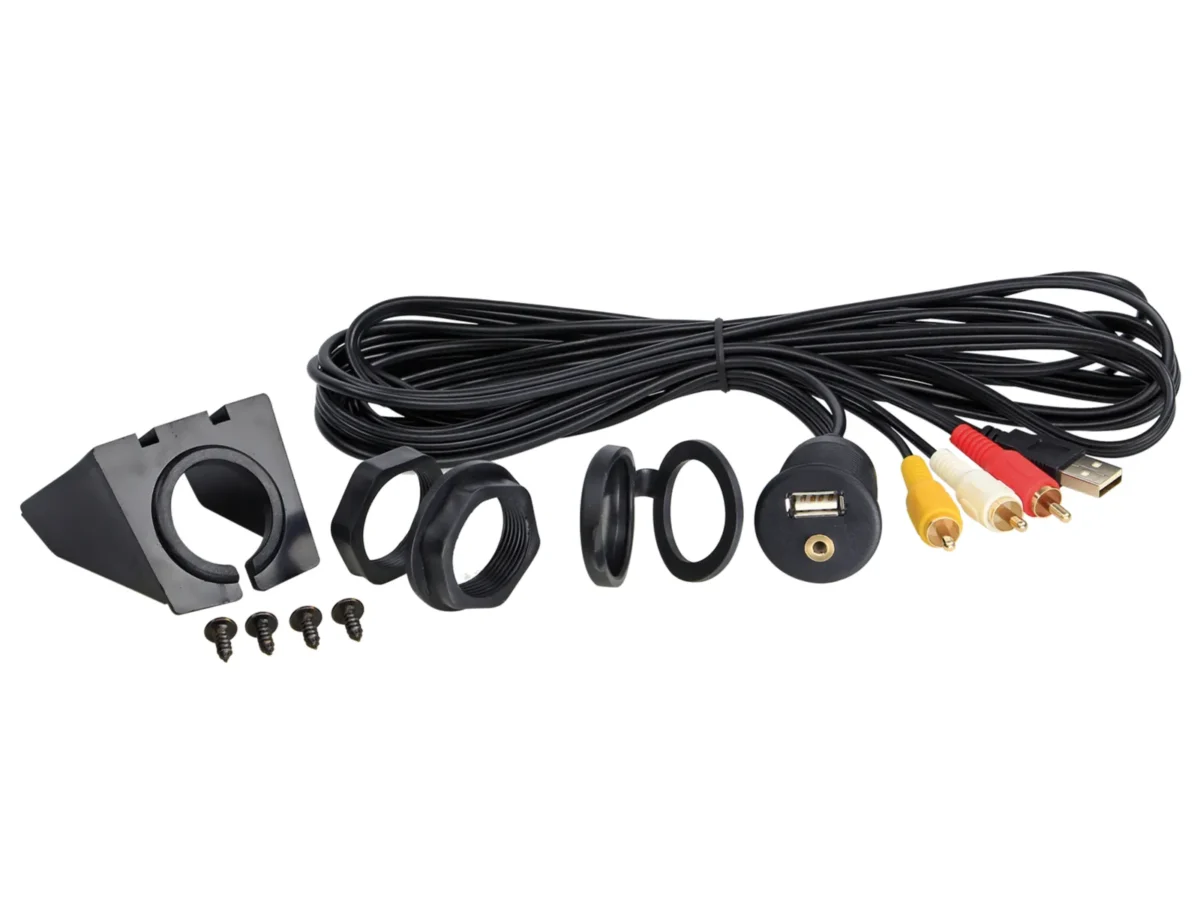 USB/AUX-AV Einbaubuchse/Aufbaugehäuse USB/3,5mm Klinke – Bild 1