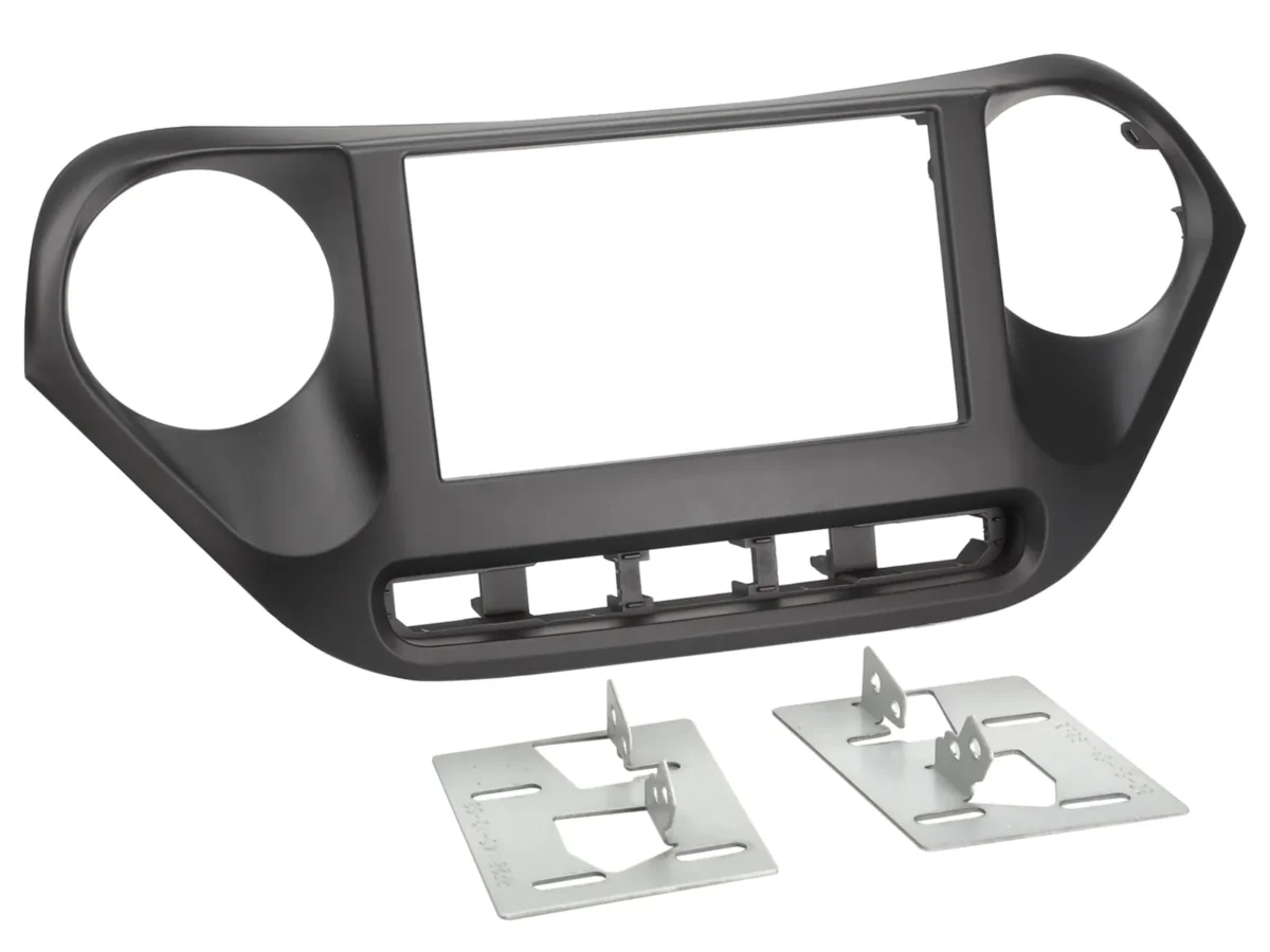 2-DIN Radioblende Hyundai I10 11/2013-12/2019 schwarz – Bild 1