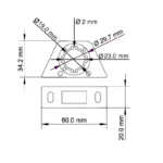 USB-Einbaubuchse mit 60cm Kabel – Bild 3