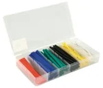 Schrumpfschlauch-Set 100-teilig in Sortimentsbox, bunt – Bild 2