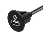 USB/AUX Einbaubuchse mit 60cm Kabel, 3.5mm Klinke – Bild 2