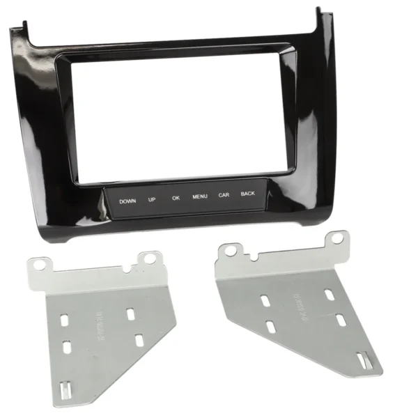 2-DIN Radioblende VW Polo6R 2014-2017 Klavierlack schwarz
