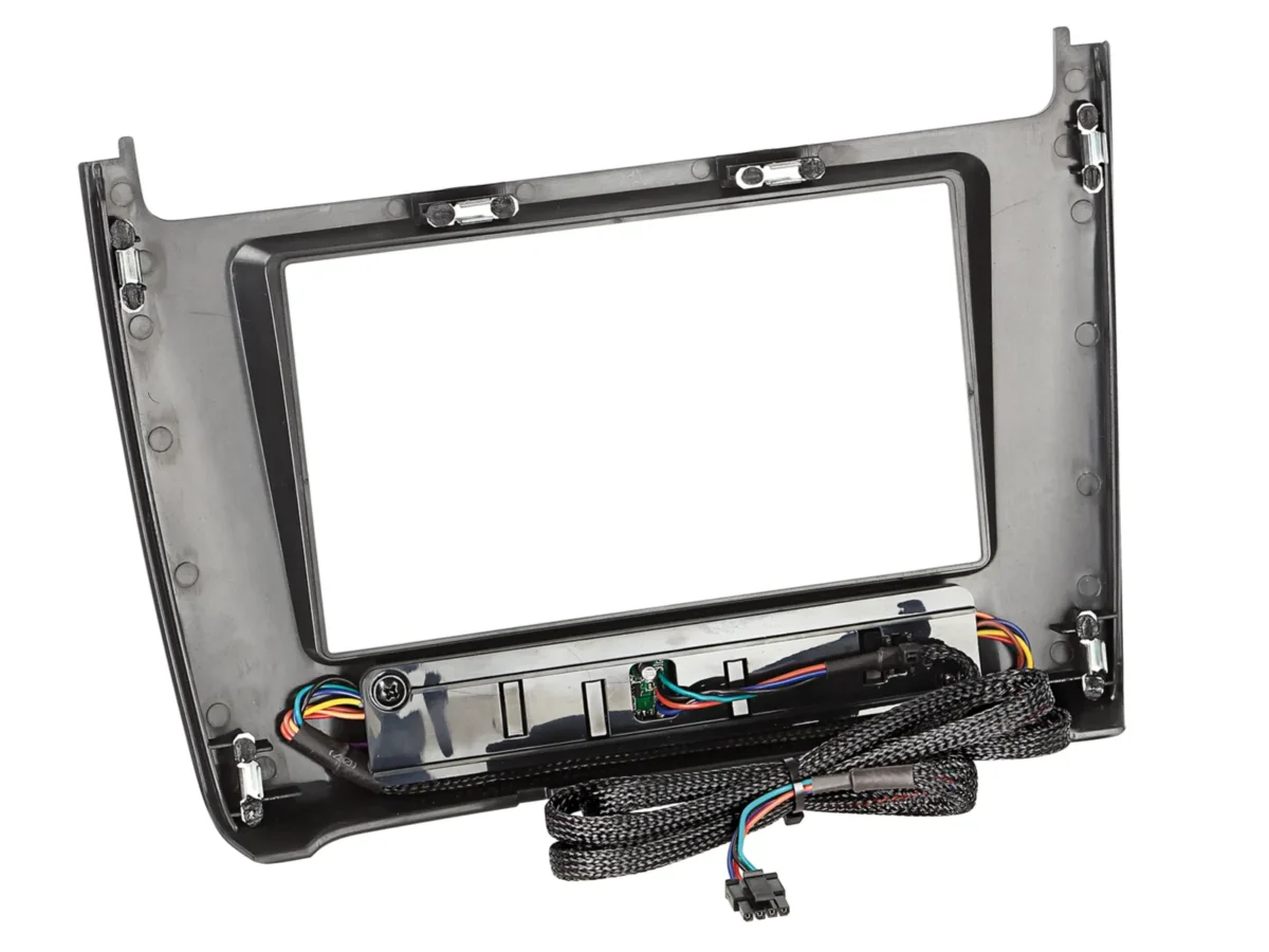 2-DIN Radioblende VW Polo6R 2014-2017 Klavierlack schwarz – Bild 2