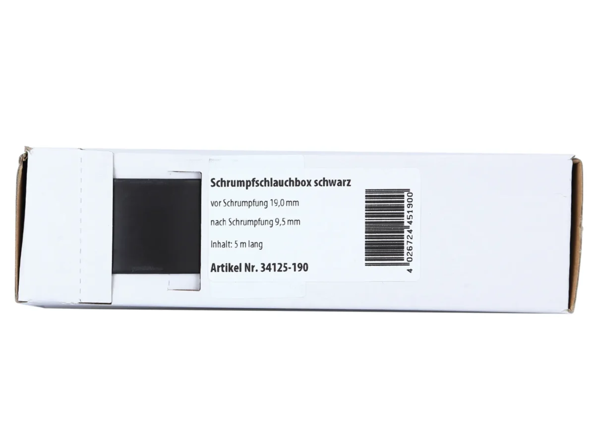 Schrumpfschlauch schwarz D 19,0 mm/ Länge: 5 m – Bild 1