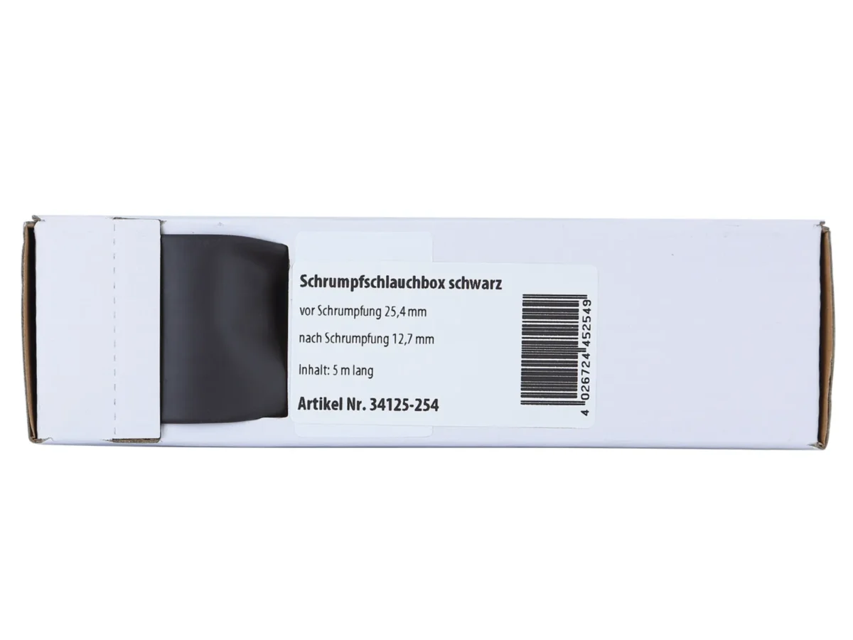 Schrumpfschlauch schwarz D 25,4 mm/ Länge: 5 m – Bild 1
